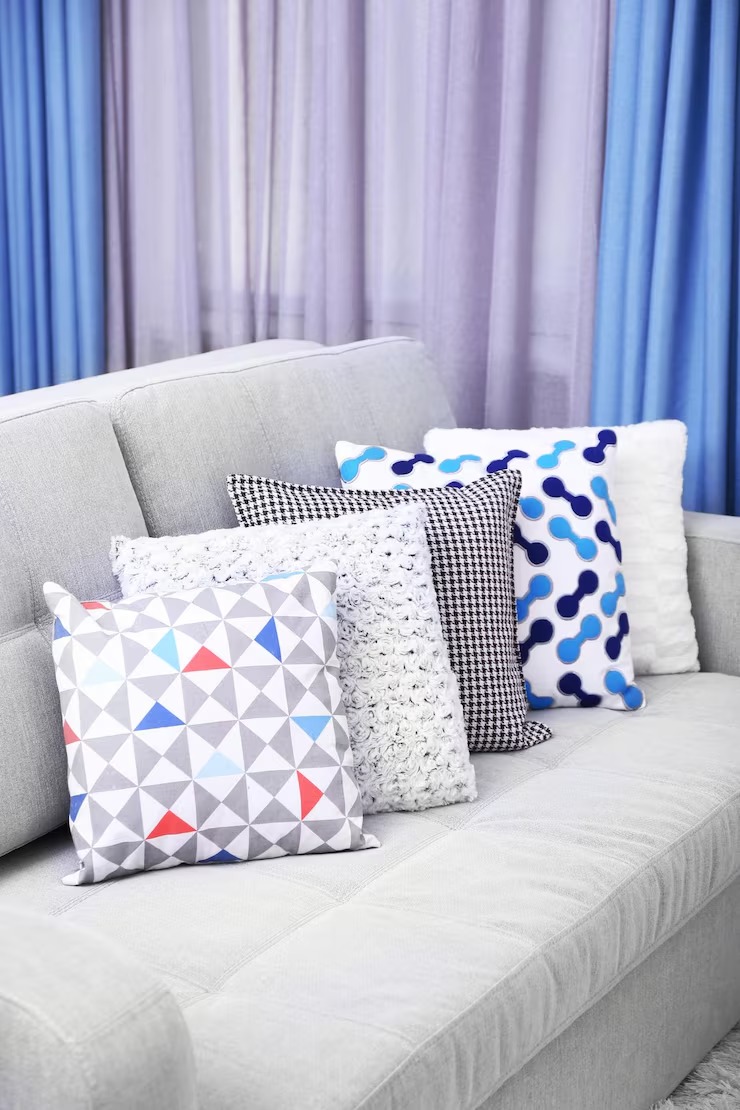 Cushions Covers 3 Sofa Colorful Pillows Room by Orient Uniforms for customers in Dubai, Abu Dhabi, Sharjah, Ajman and across the UAE